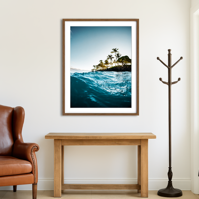 AUTO-MOCKUP ROOM | Blue Morning Wall Art