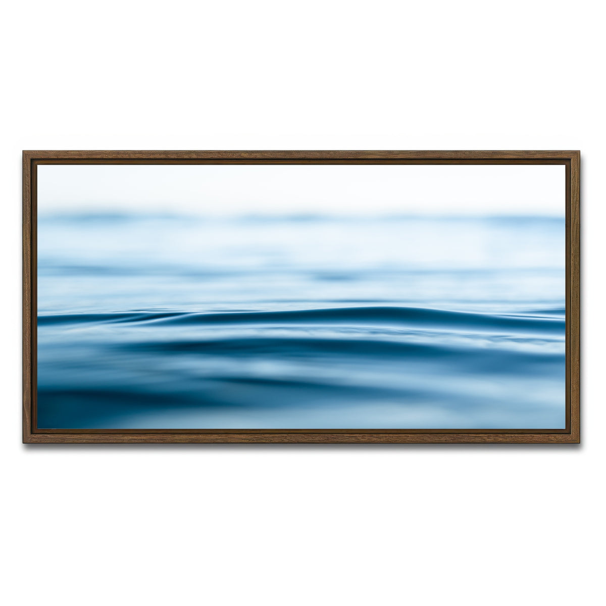 AUTO-MOCKUP WHITE | Blue Ocean | 1 Piece | Walnut Framed Canvas | group=2x1
