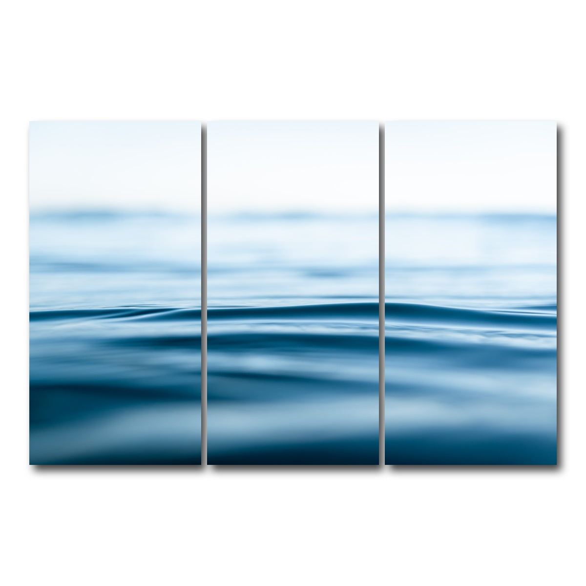 AUTO-MOCKUP WHITE | Blue Ocean | 3 Piece | Gallery Wrap Canvas | group=12x24