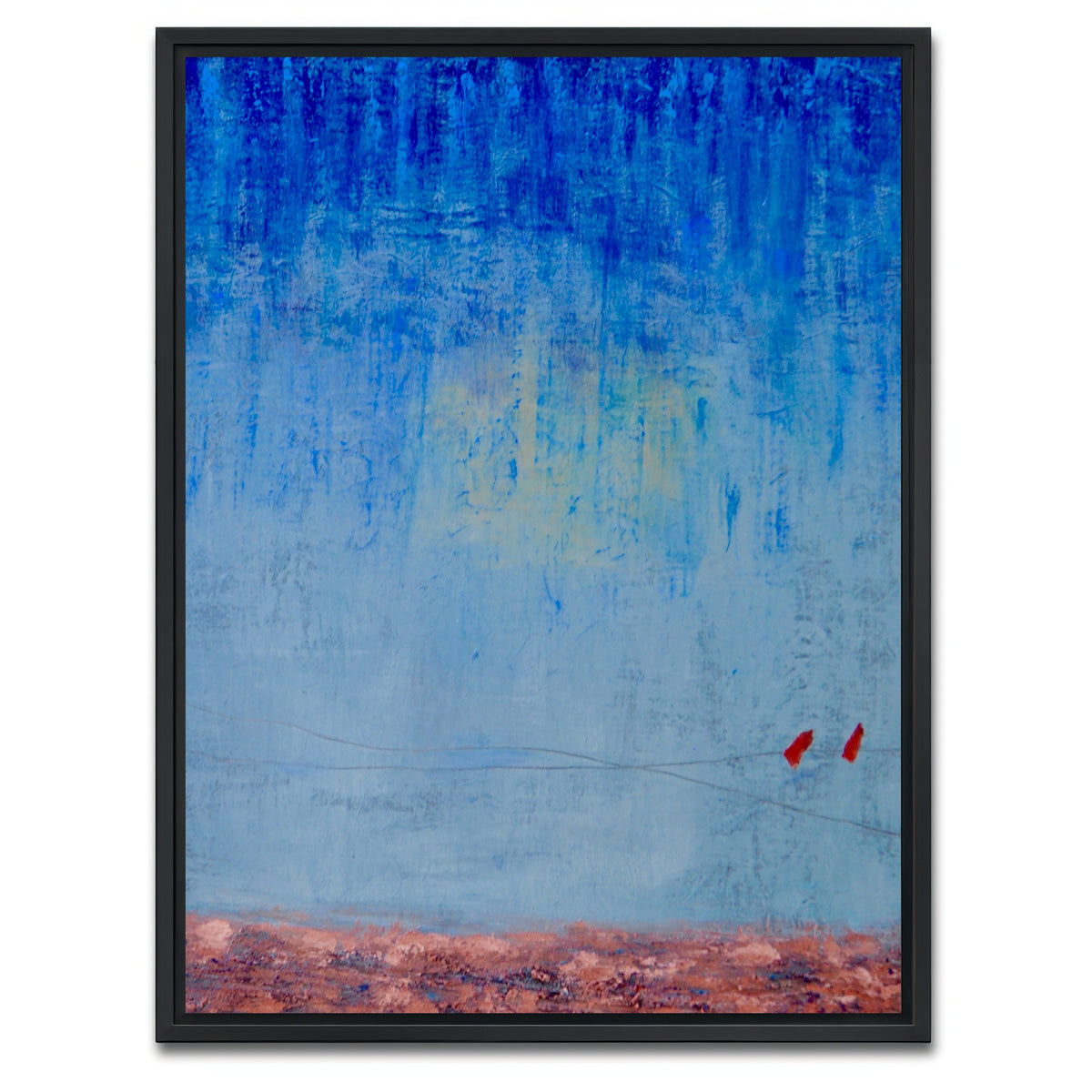 AUTO-MOCKUP WHITE | Blue Rain | 1 Piece | Black Framed Canvas | group=3x4