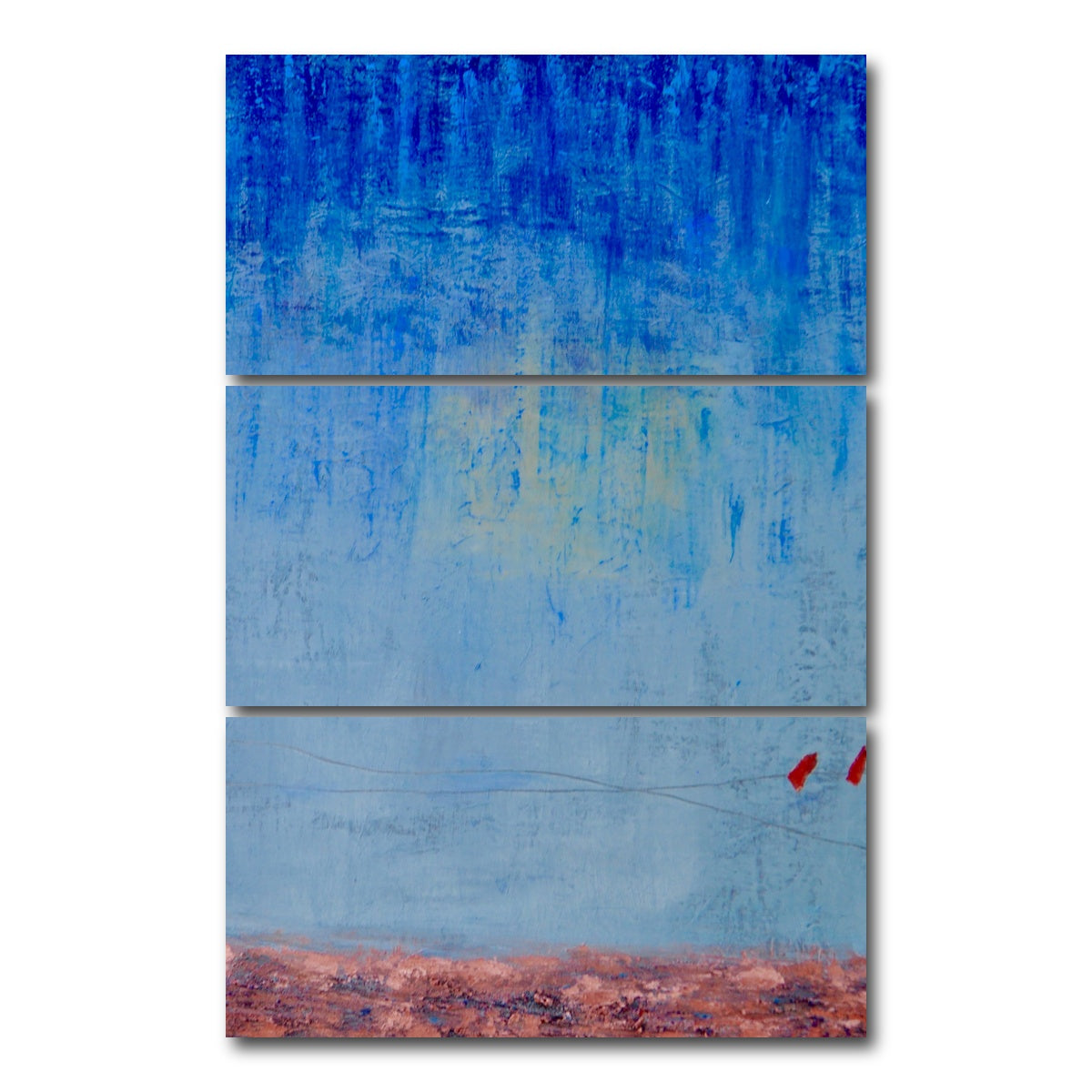 AUTO-MOCKUP WHITE | Blue Rain | 3 Piece | Gallery Wrap Canvas | group=12x24_stacked