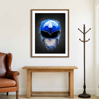 AUTO-MOCKUP ROOM | Blue Ranger Portrait Wall Art