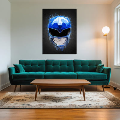 AUTO-MOCKUP ROOM | Blue Ranger Portrait