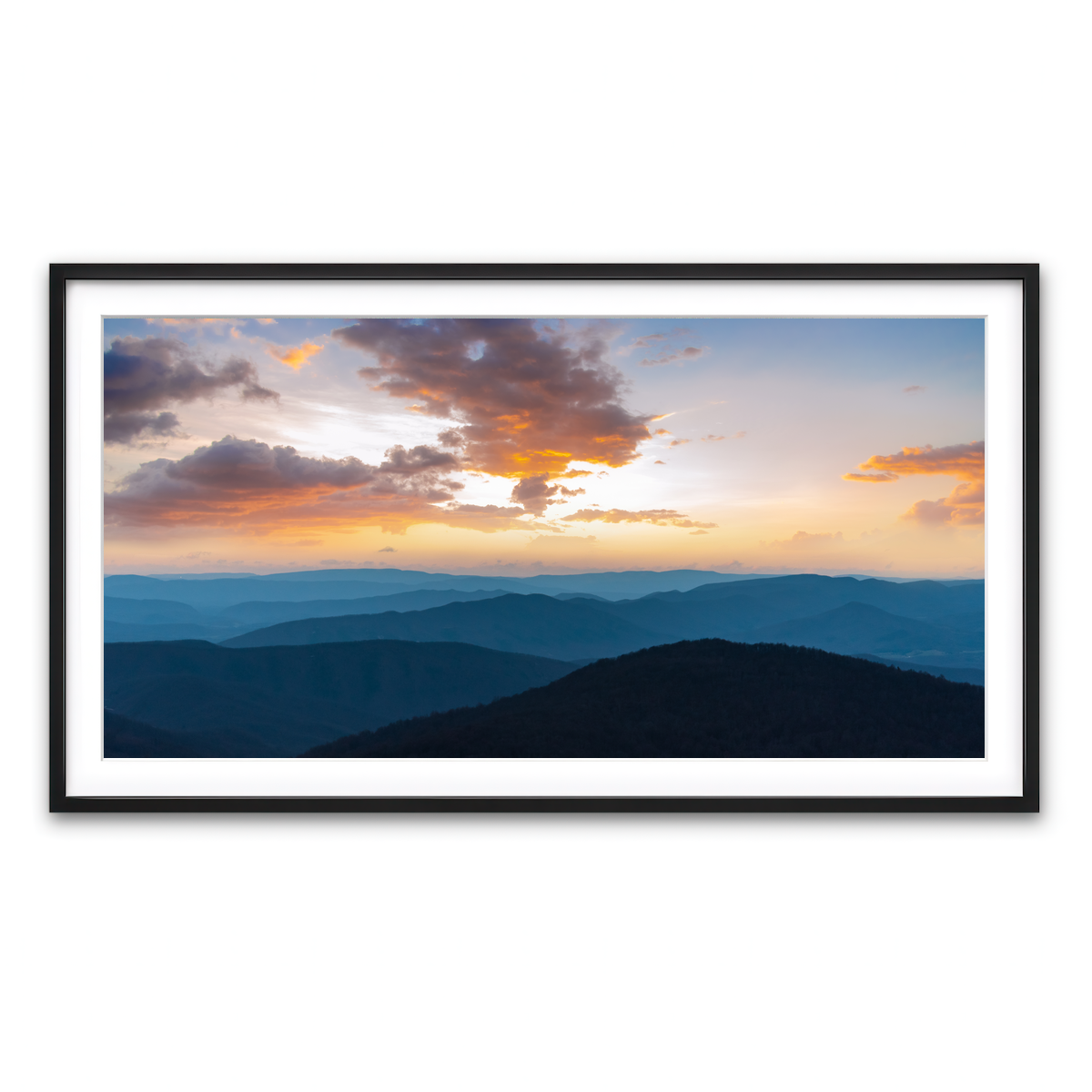 Framed Print 2x1 Black