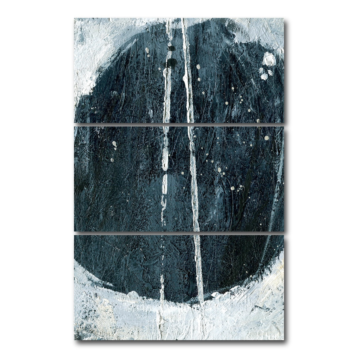 AUTO-MOCKUP WHITE | Blue Vision | 3 Piece | Gallery Wrap Canvas | group=12x24_stacked