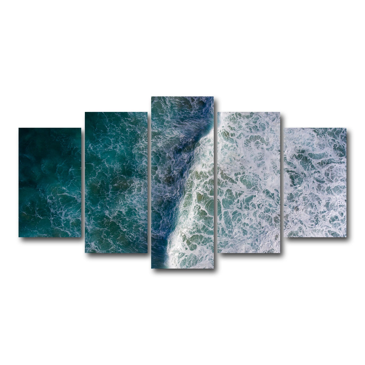 AUTO-MOCKUP WHITE | Blue Wave | 5 Piece | Gallery Wrap Canvas | group=5_normal