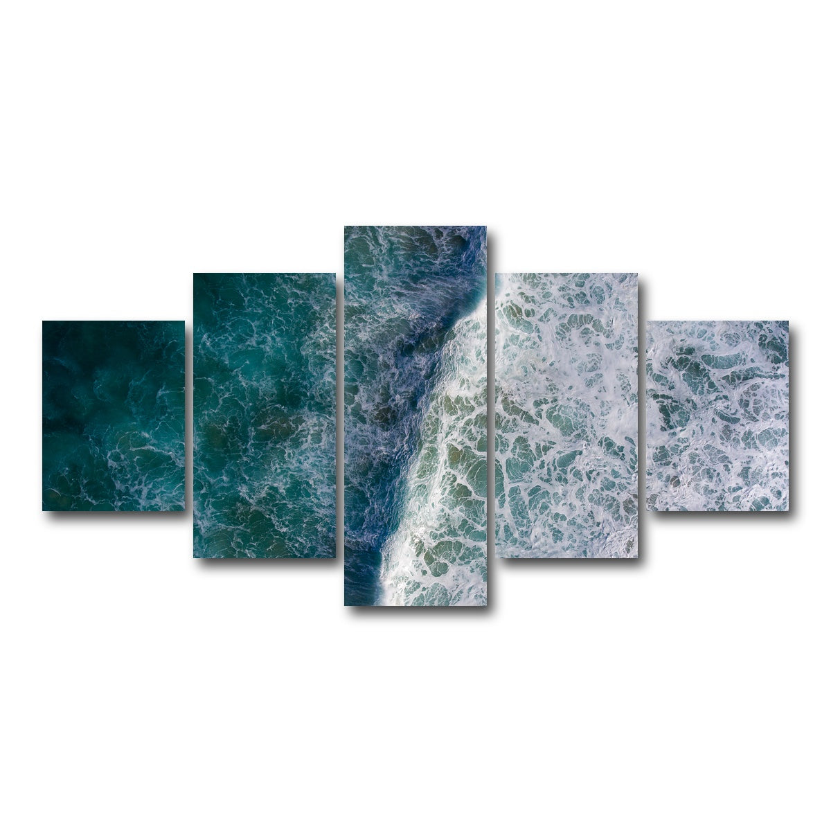 AUTO-MOCKUP WHITE | Blue Wave | 5 Piece | Gallery Wrap Canvas | group=5_short