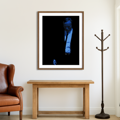 AUTO-MOCKUP ROOM | Blue Wall Art