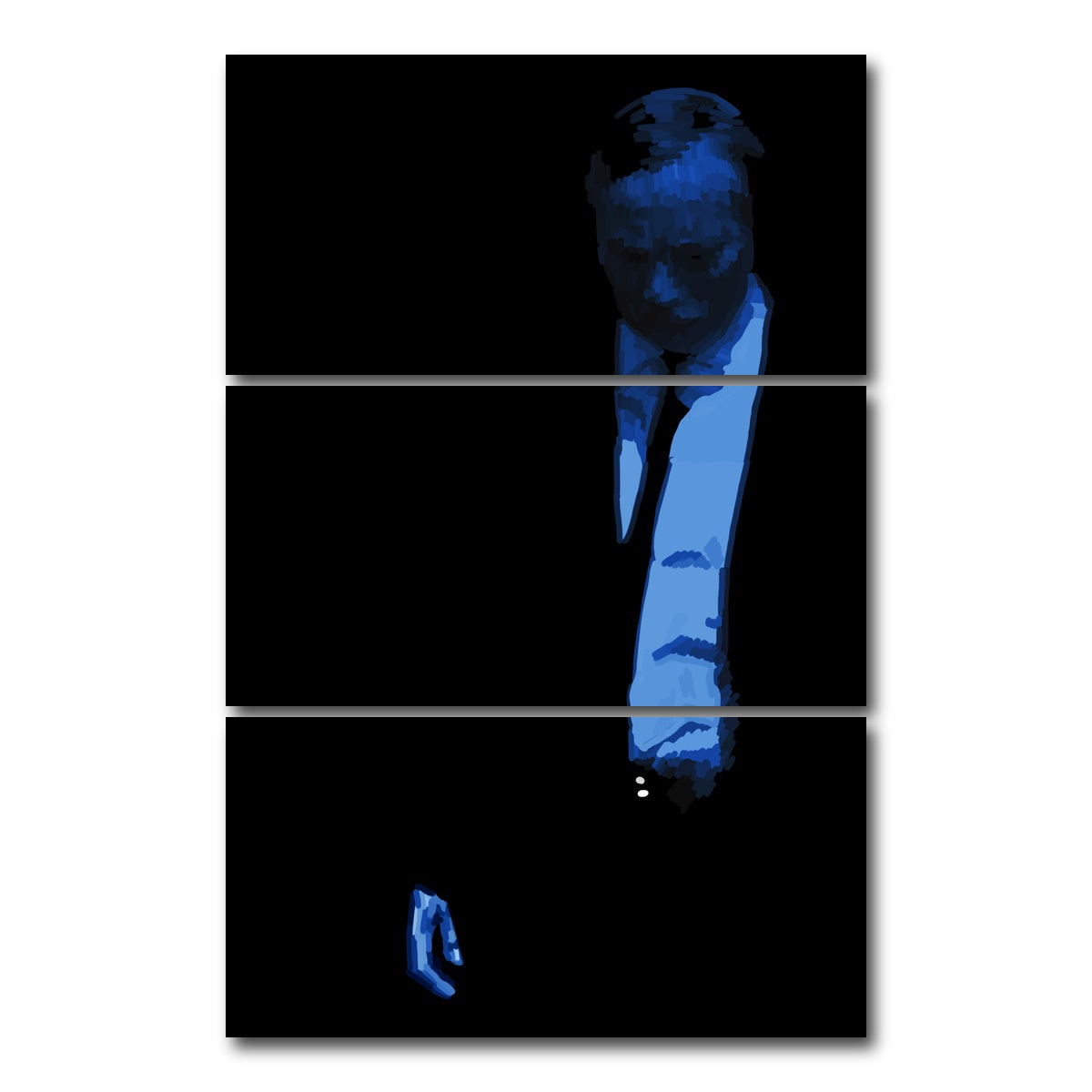 AUTO-MOCKUP WHITE | Blue | 3 Piece | Gallery Wrap Canvas | group=12x24_stacked