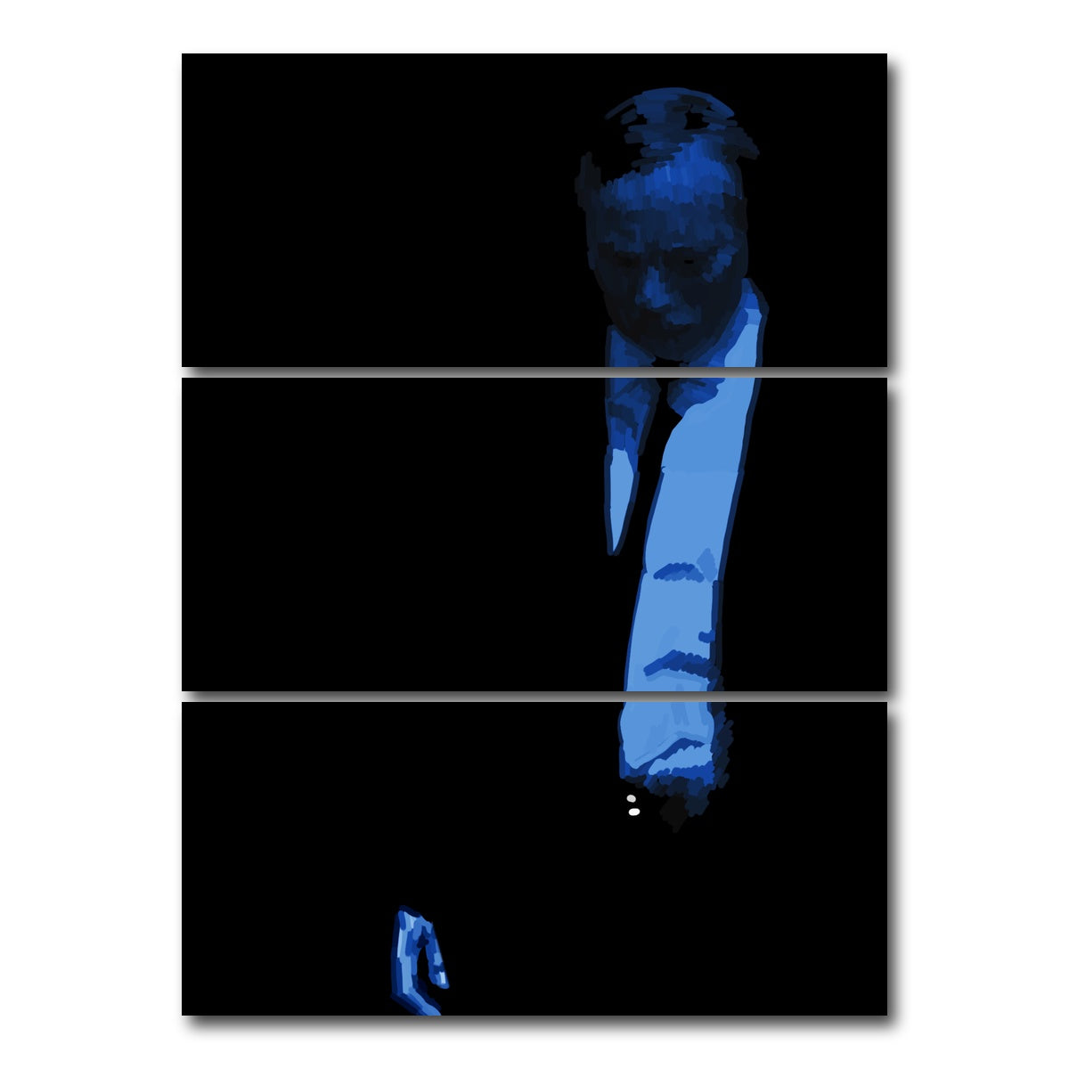 AUTO-MOCKUP WHITE | Blue | 3 Piece | Gallery Wrap Canvas | group=8x18_stacked