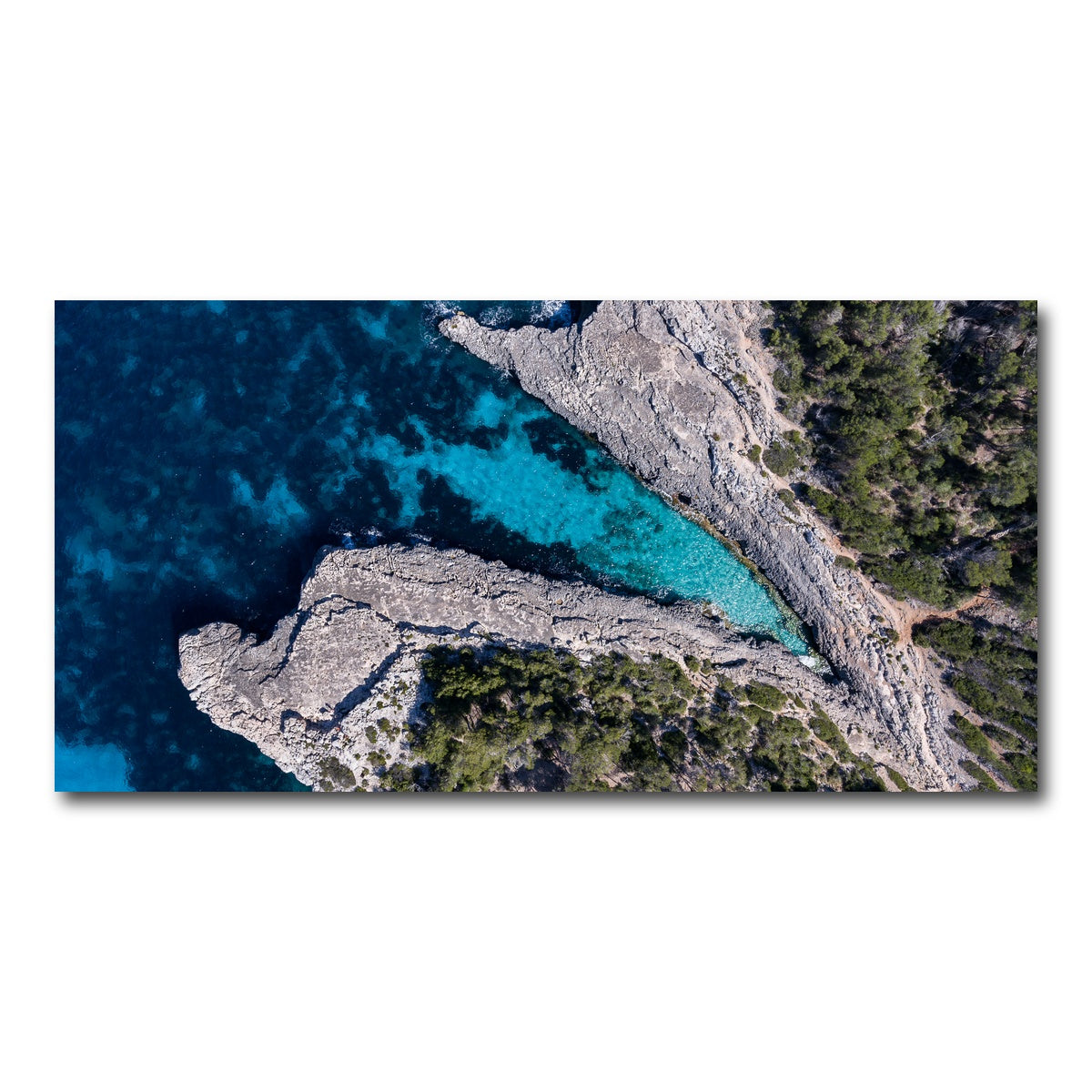 AUTO-MOCKUP WHITE | Blue and Green | 1 Piece | Gallery Wrap Canvas | group=2x1