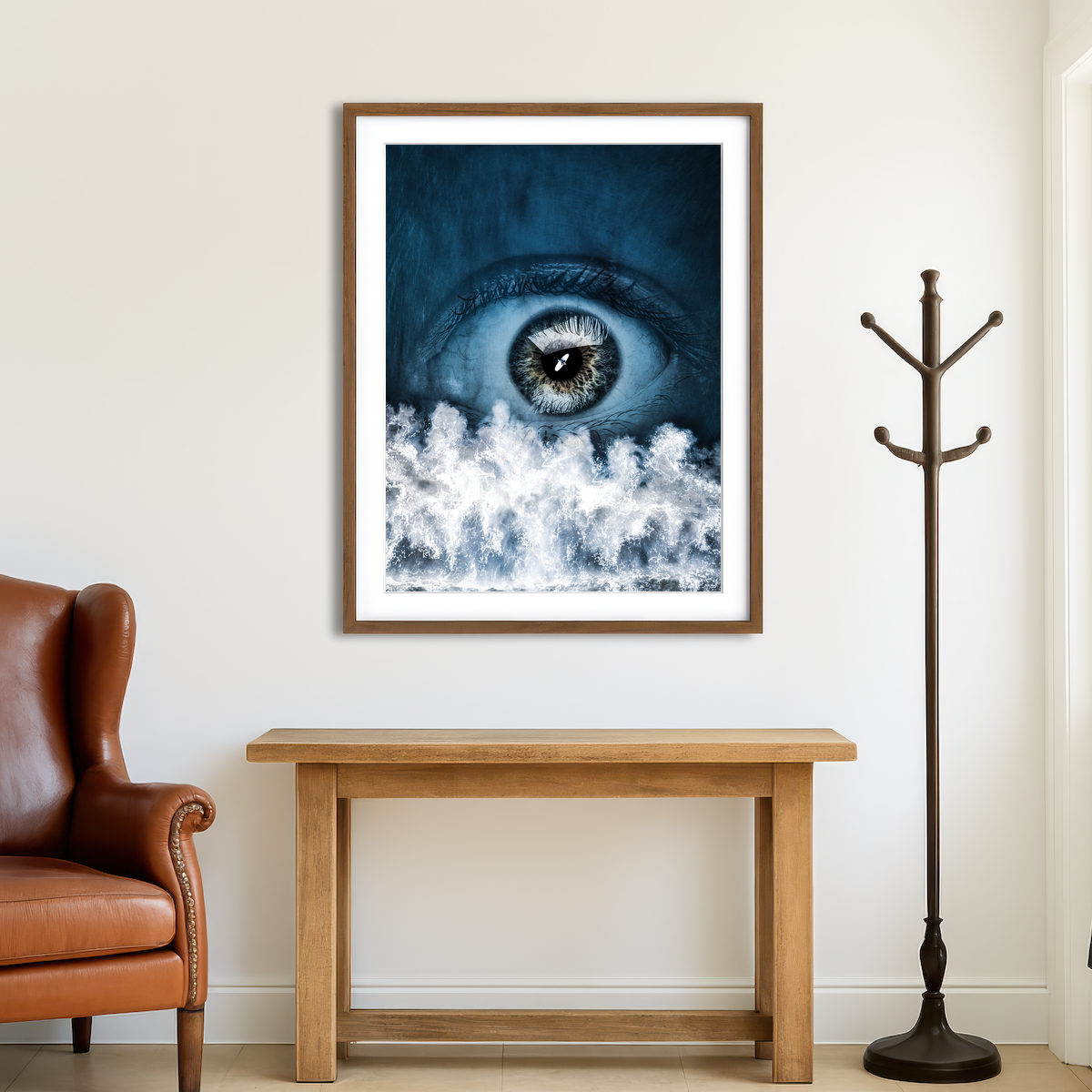 AUTO-MOCKUP ROOM | Blue Eye Wall Art
