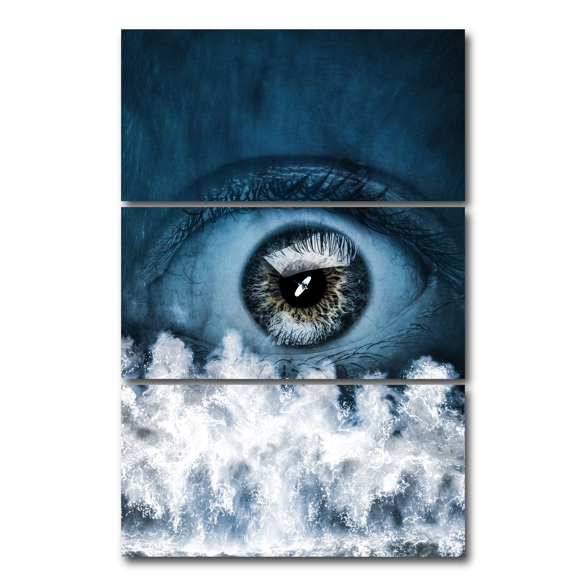 AUTO-MOCKUP WHITE | Blue eye | 3 Piece | Gallery Wrap Canvas | group=12x24_stacked