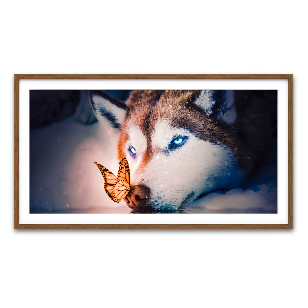 Framed Print 2x1 Walnut