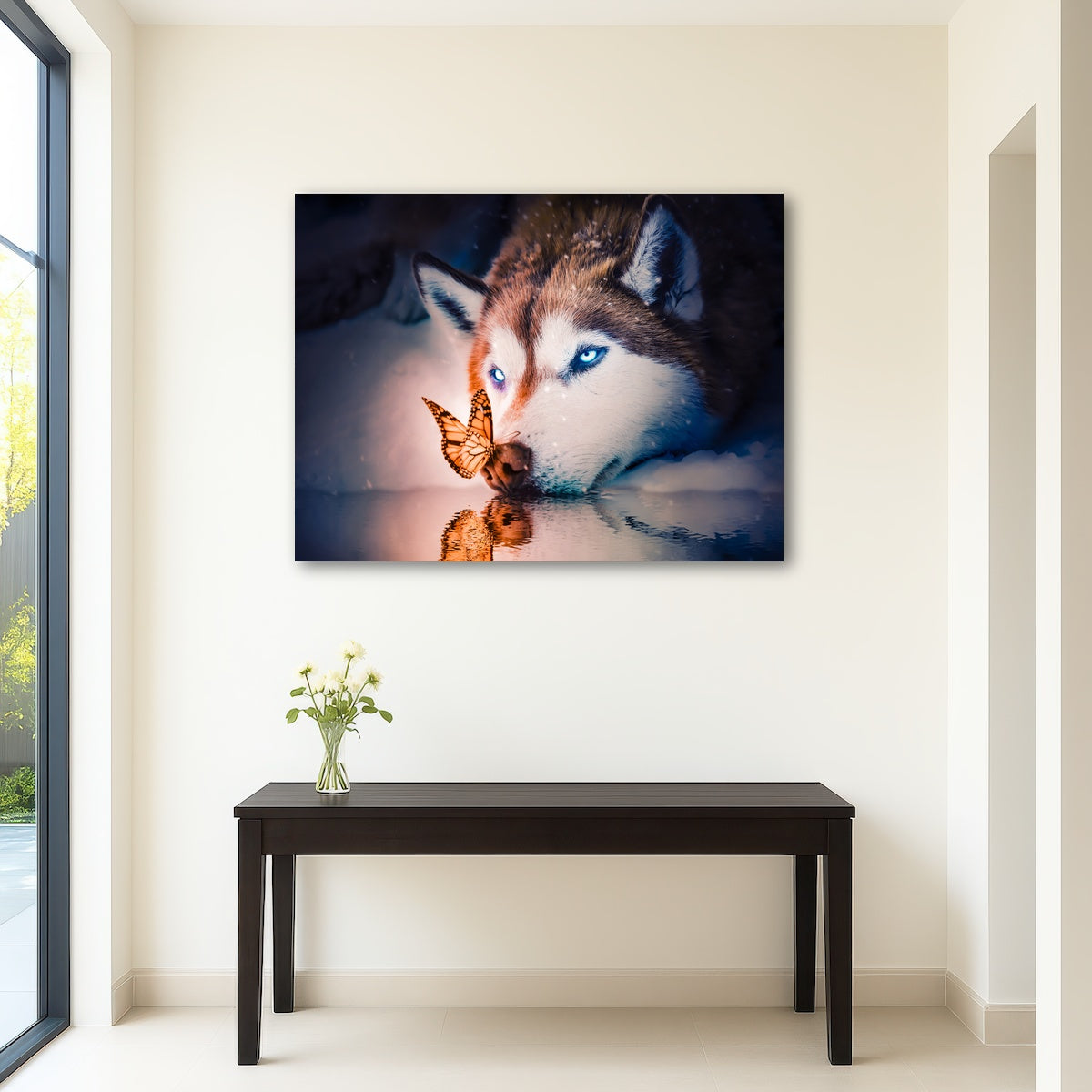 AUTO-MOCKUP ROOM | Blue eyes wolf
