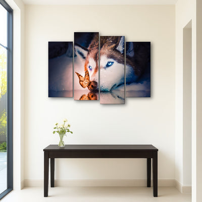 AUTO-MOCKUP ROOM | Blue eyes wolf