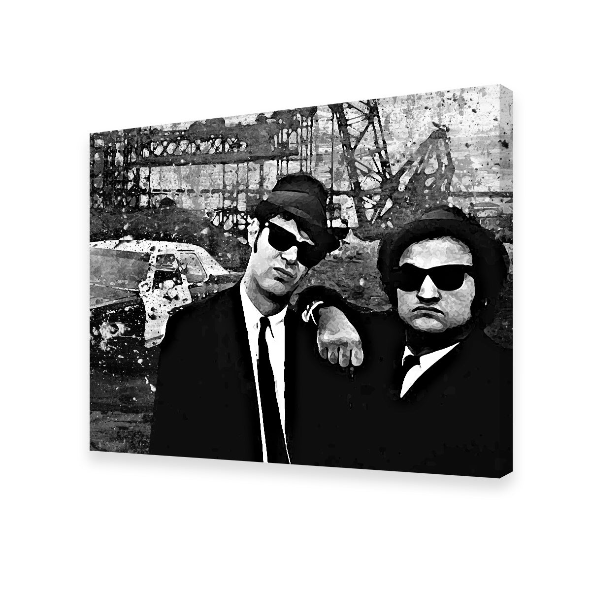 Blues Brothers Grayscale Wall Art