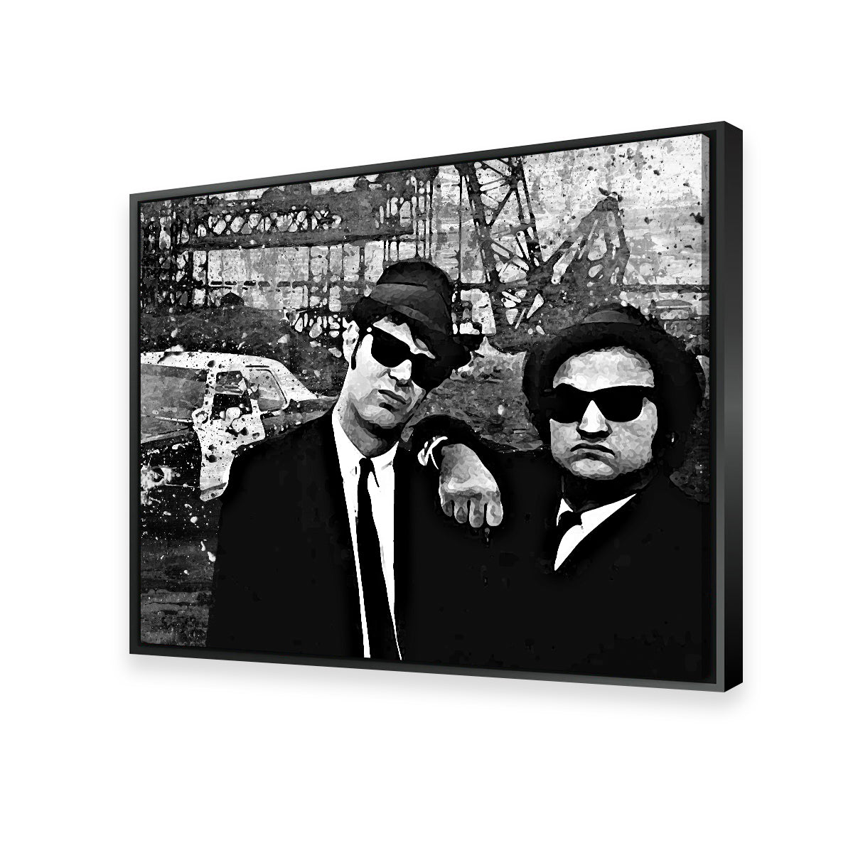 Blues Brothers Grayscale Wall Art