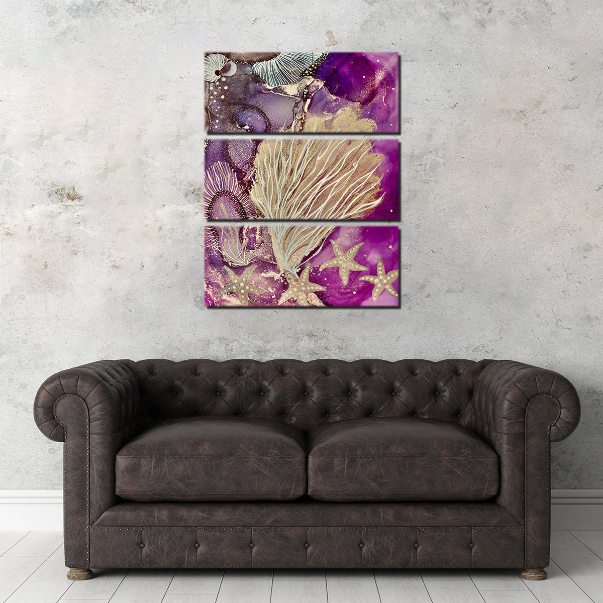 Blushing Reef Il Wall Art