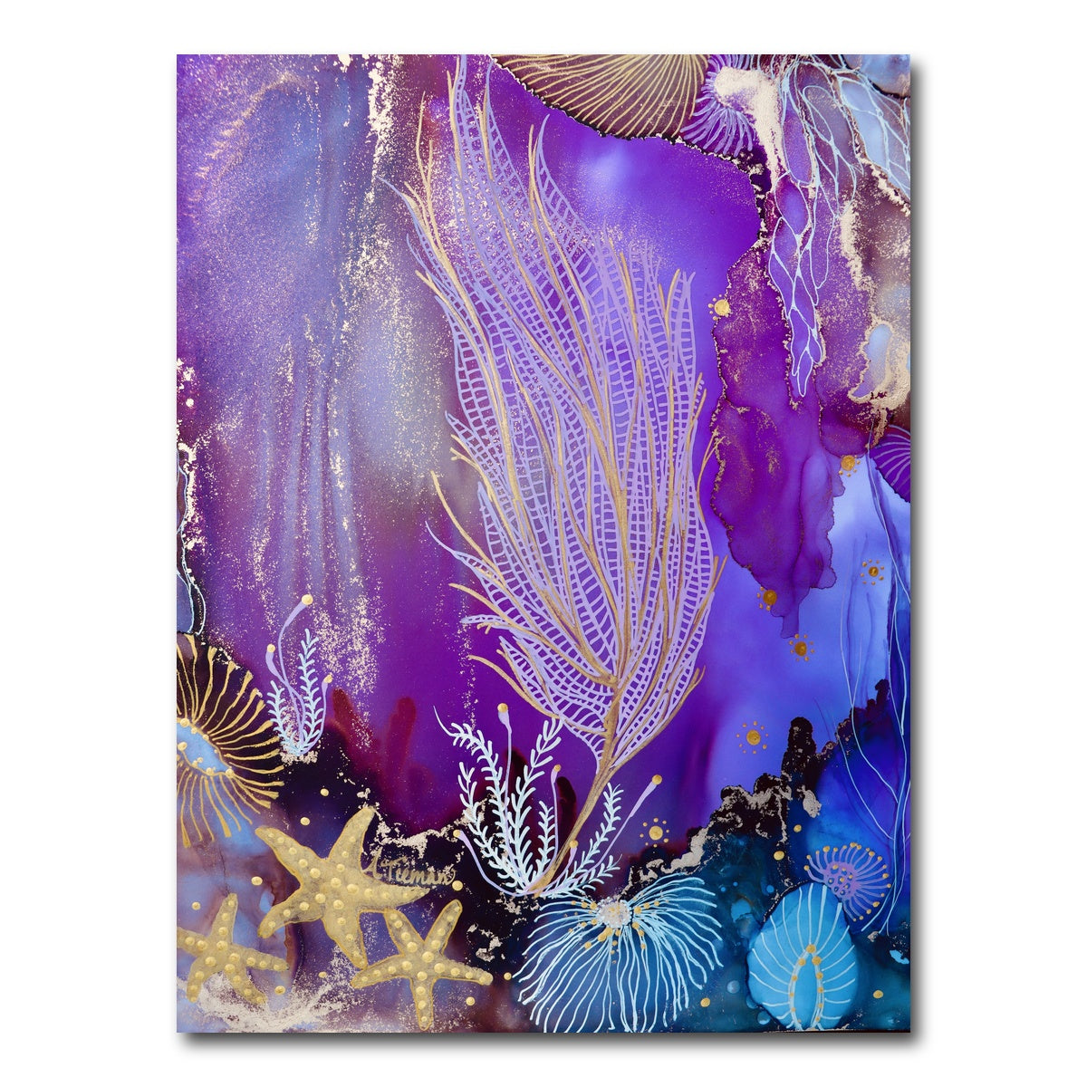 AUTO-MOCKUP WHITE | Blushing Reef | 1 Piece | Gallery Wrap Canvas | group=3x4