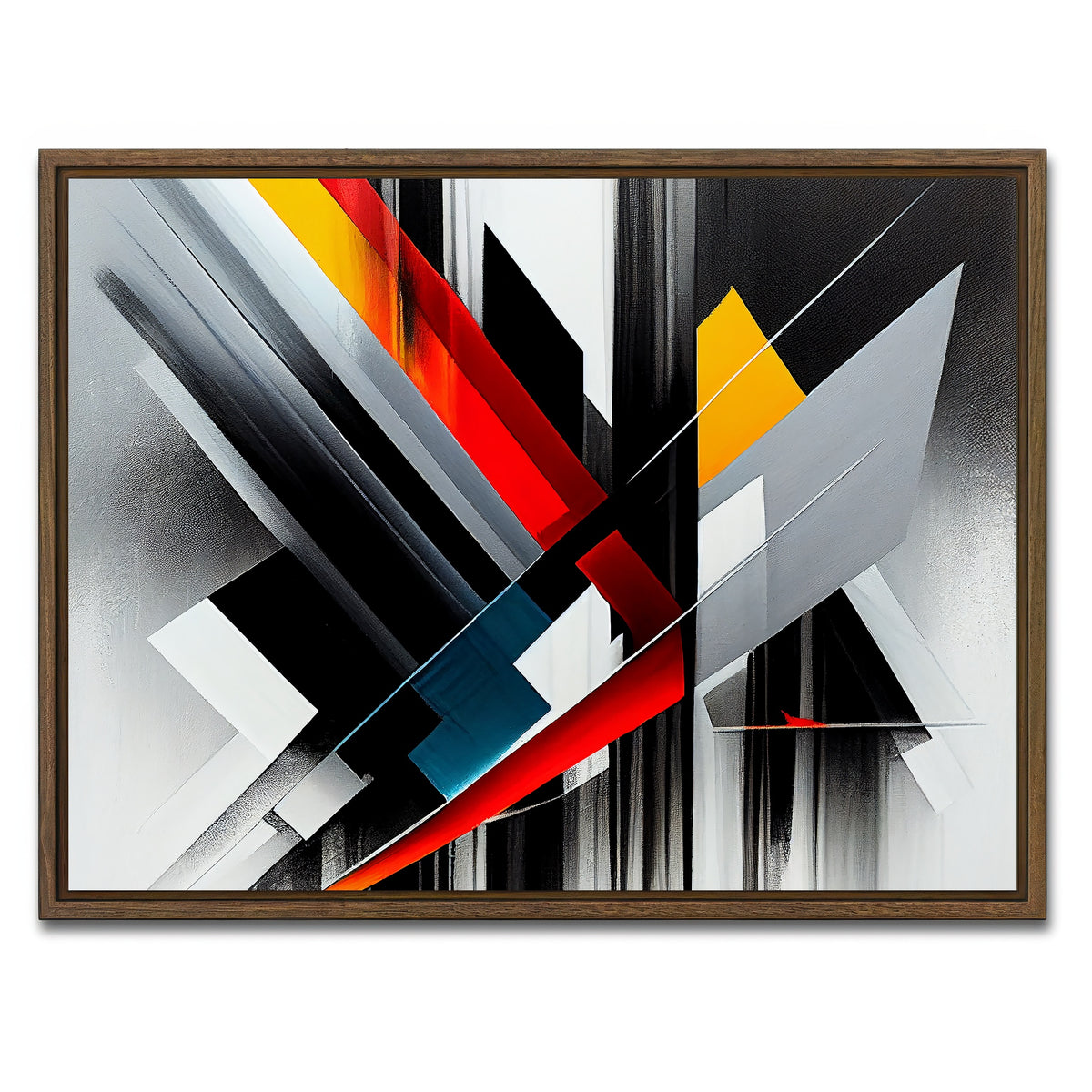 AUTO-MOCKUP WHITE | Boats After a Hurricane | 1 Piece | Walnut Framed Canvas | group=4x3