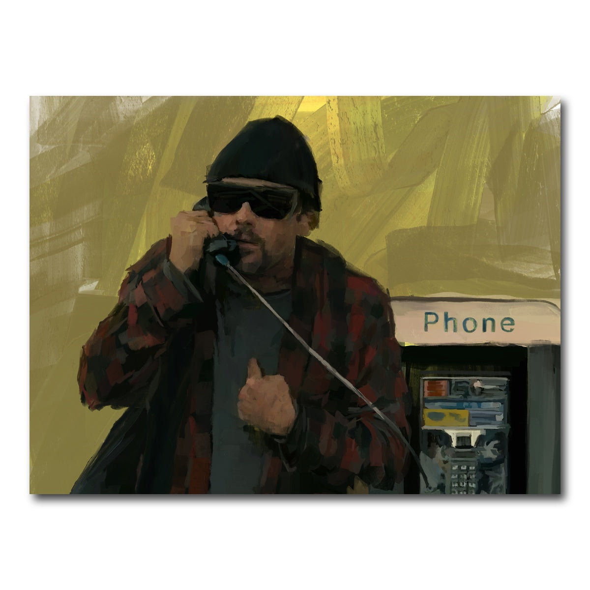 AUTO-MOCKUP WHITE | Bob - One Battle After Another | 1 Piece | Gallery Wrap Canvas | group=4x3