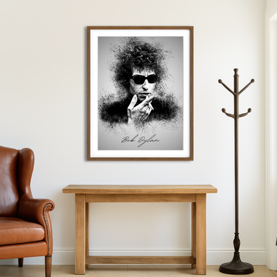 AUTO-MOCKUP ROOM | Bob Dylan Wall Art