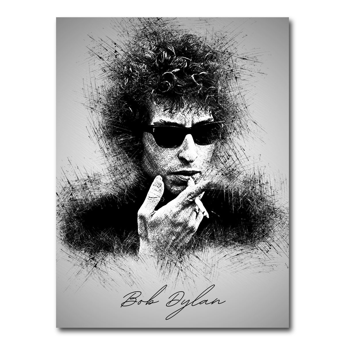 AUTO-MOCKUP WHITE | Bob Dylan | 1 Piece | Gallery Wrap Canvas | group=3x4