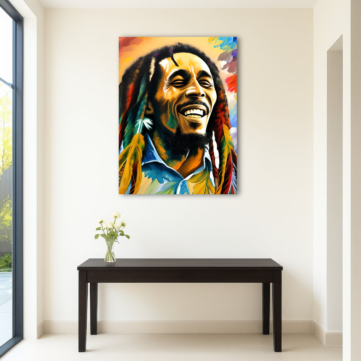 AUTO-MOCKUP ROOM | Bob Marley Colorful