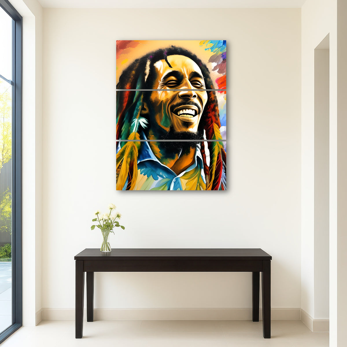 AUTO-MOCKUP ROOM | Bob Marley Colorful