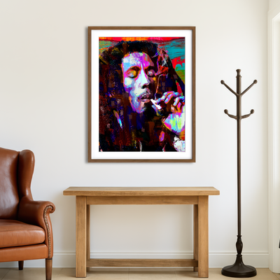 AUTO-MOCKUP ROOM | Bob Marley Joint Wall Art