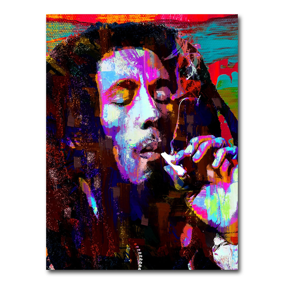 AUTO-MOCKUP WHITE | Bob Marley Joint | 1 Piece | Gallery Wrap Canvas | group=3x4