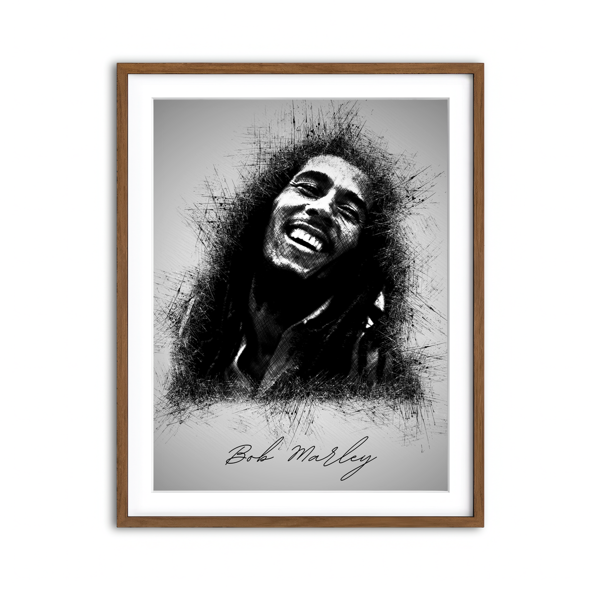 Framed Print 3x4 Walnut