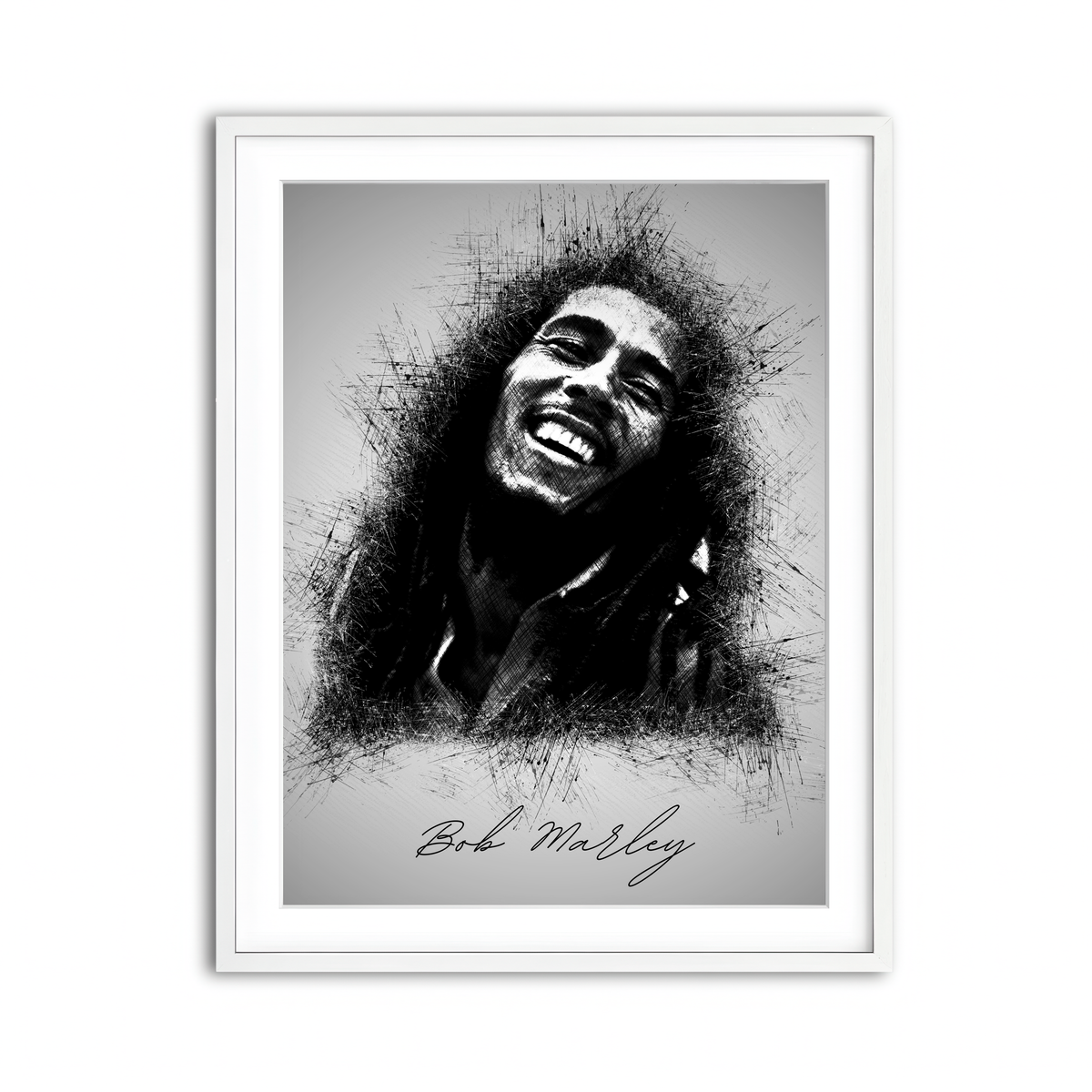 Framed Print 3x4 White