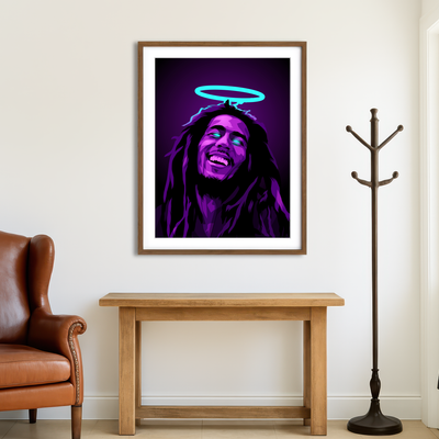 AUTO-MOCKUP ROOM | Bob marley RIP Wall Art
