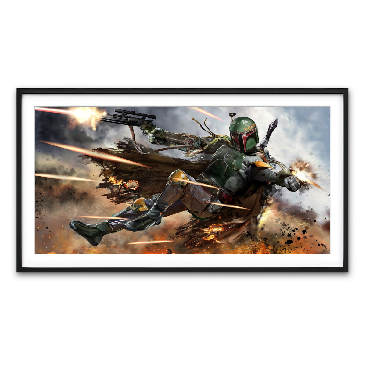 Framed Print 2x1 Black