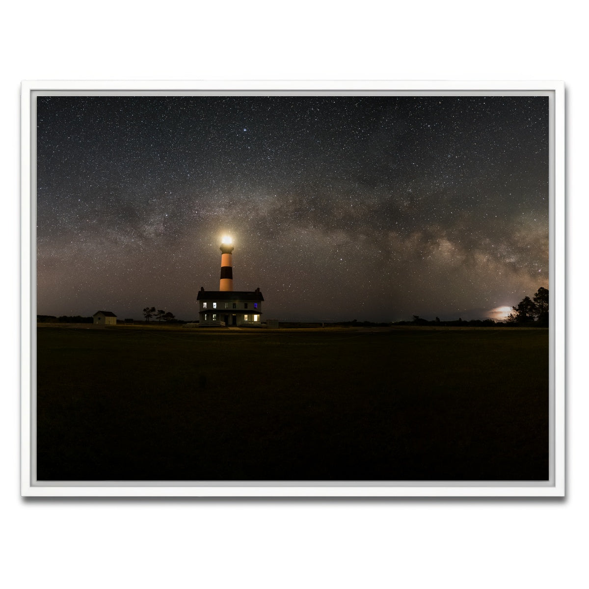 AUTO-MOCKUP WHITE | Bodie Lighthouse | 1 Piece | White Framed Canvas | group=4x3