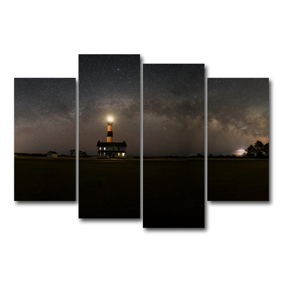AUTO-MOCKUP WHITE | Bodie Lighthouse | 4 Piece | Gallery Wrap Canvas | group=4_short