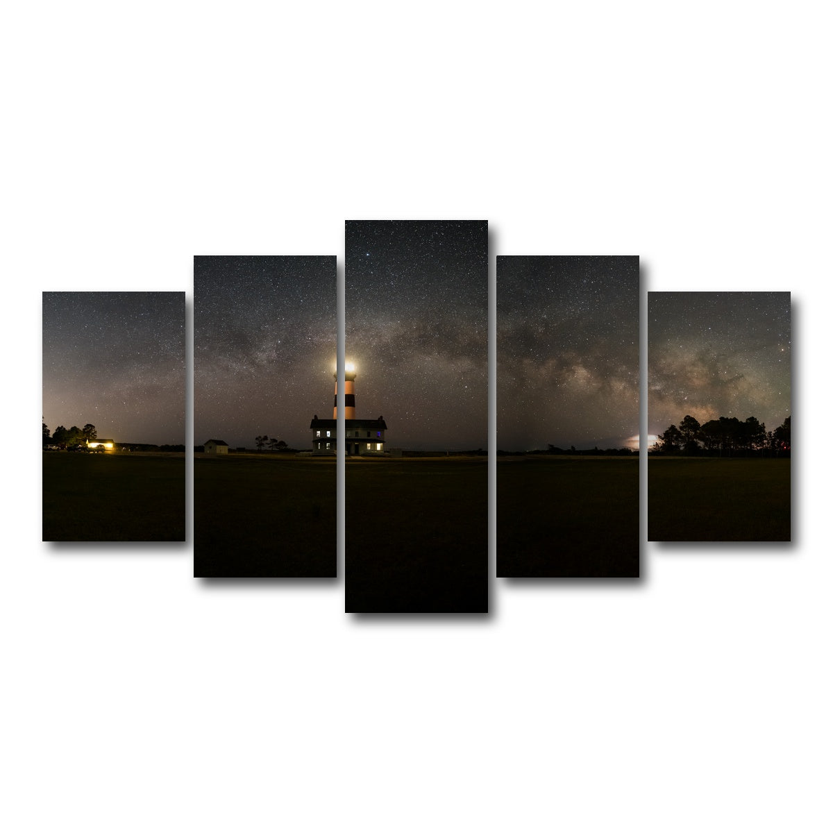 AUTO-MOCKUP WHITE | Bodie Lighthouse | 5 Piece | Gallery Wrap Canvas | group=5_normal