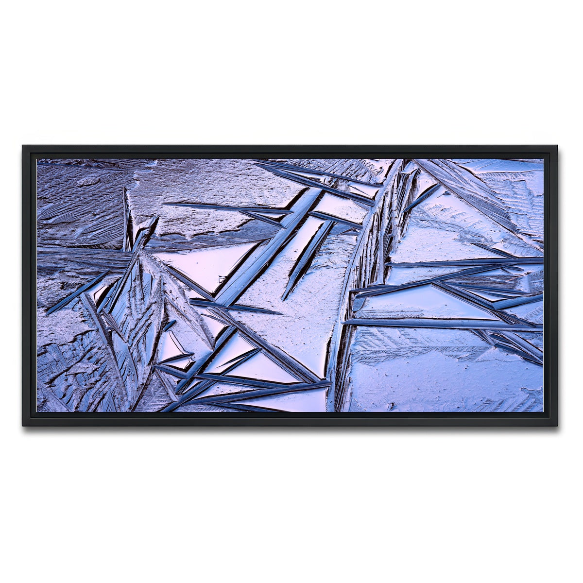 AUTO-MOCKUP WHITE | Bog Ice Morning Reflection | 1 Piece | Black Framed Canvas | group=2x1