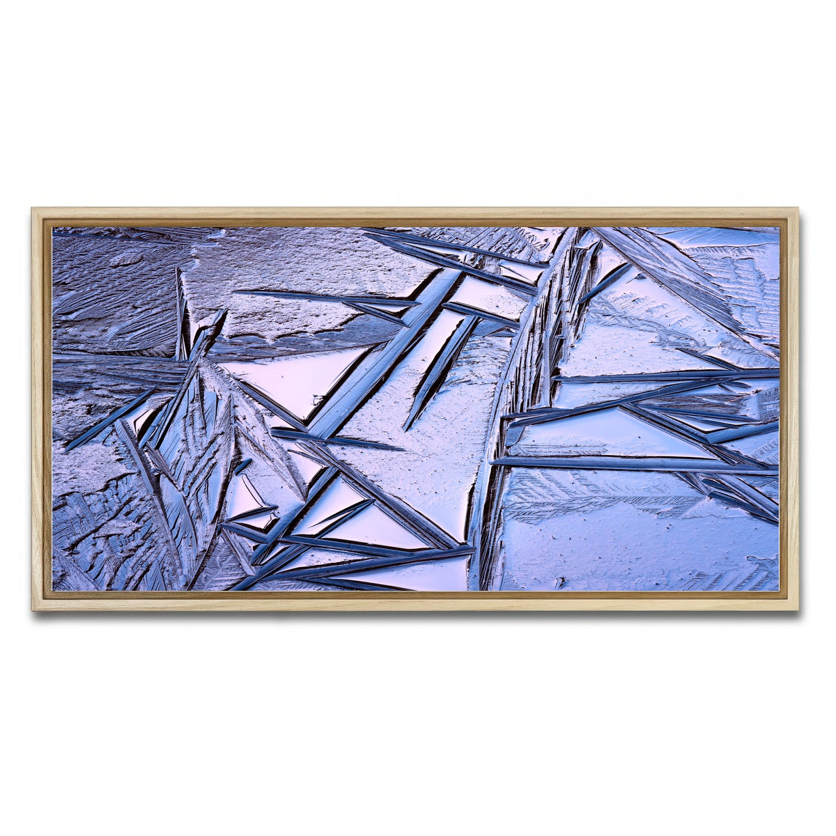 AUTO-MOCKUP WHITE | Bog Ice Morning Reflection | 1 Piece | Natural Framed Canvas | group=2x1