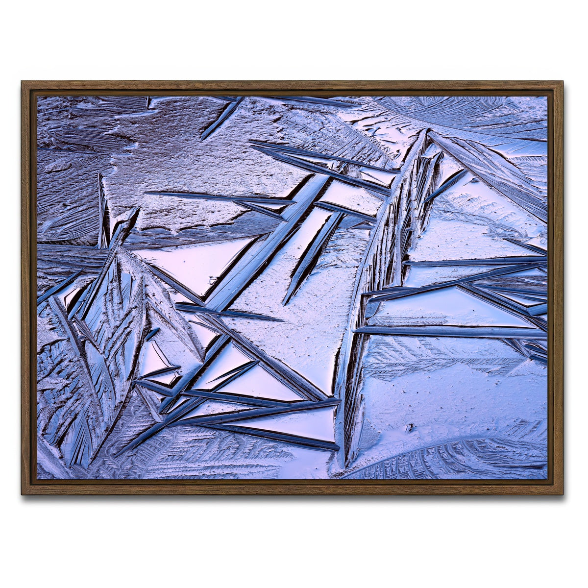 AUTO-MOCKUP WHITE | Bog Ice Morning Reflection | 1 Piece | Walnut Framed Canvas | group=4x3