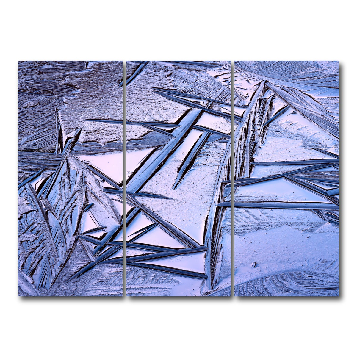 AUTO-MOCKUP WHITE | Bog Ice Morning Reflection | 3 Piece | Gallery Wrap Canvas | group=8x18