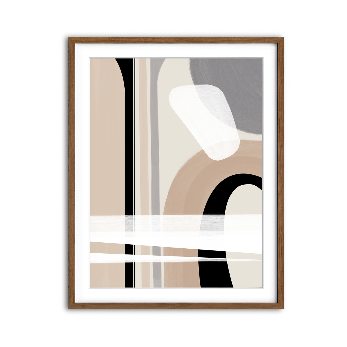 Framed Print 3x4 Walnut