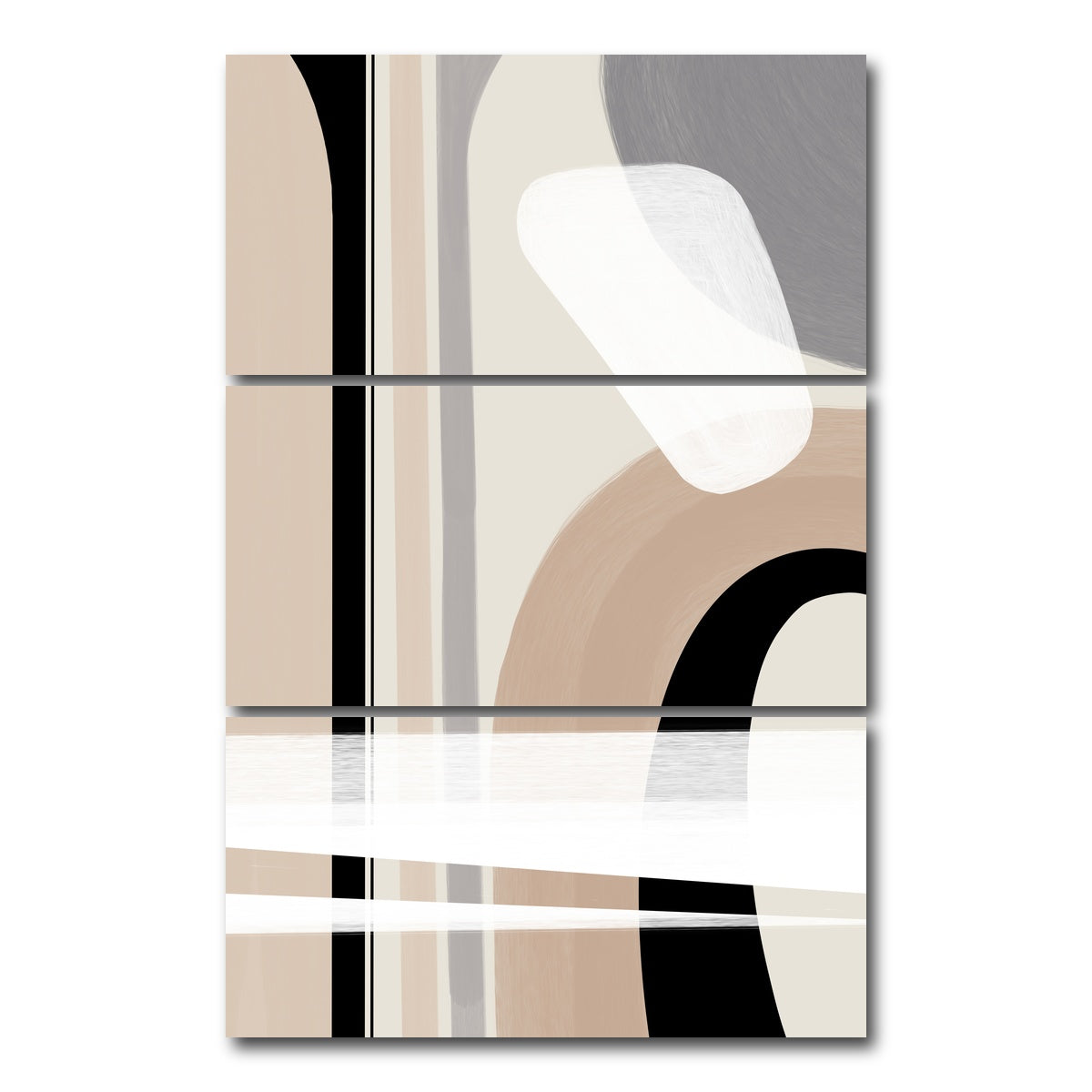 AUTO-MOCKUP WHITE | Boho Style no. 4 - Differences | 3 Piece | Gallery Wrap Canvas | group=12x24_stacked