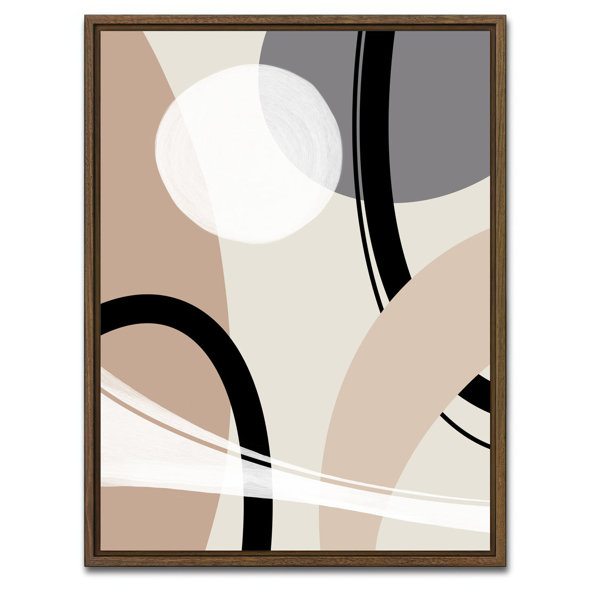 AUTO-MOCKUP WHITE | Boho Style no. 5 - Bridges | 1 Piece | Walnut Framed Canvas | group=3x4