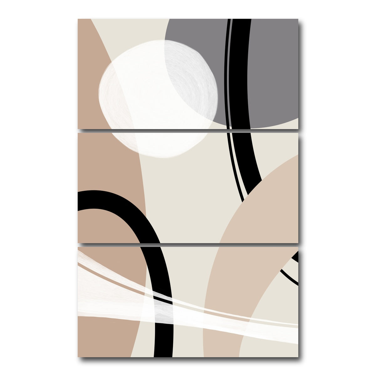 AUTO-MOCKUP WHITE | Boho Style no. 5 - Bridges | 3 Piece | Gallery Wrap Canvas | group=12x24_stacked