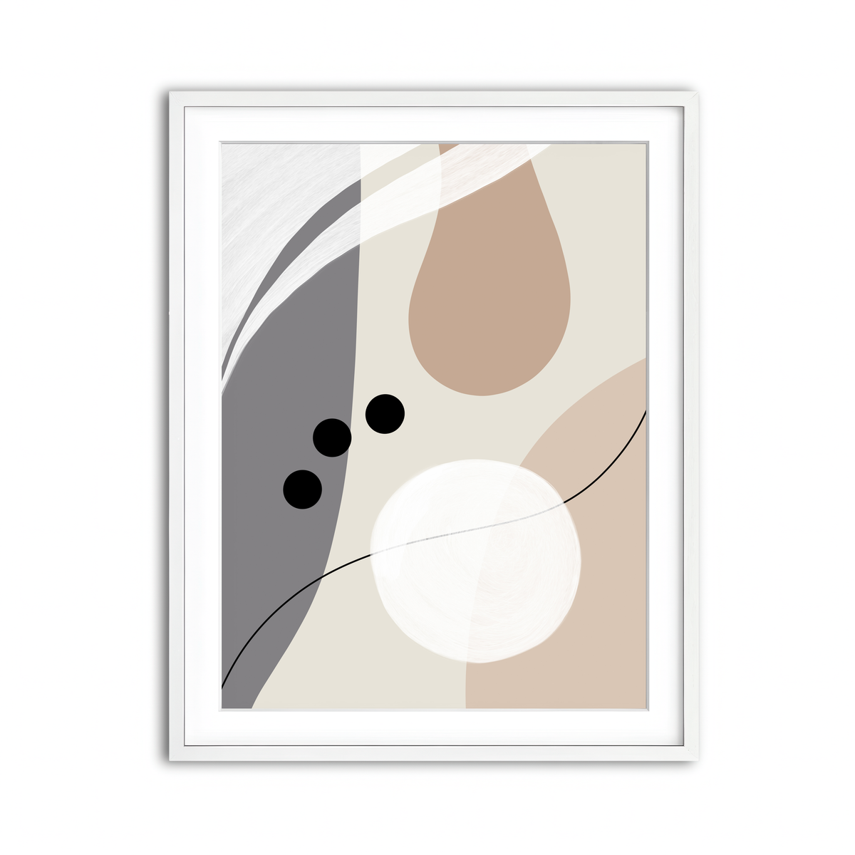 Framed Print 3x4 White