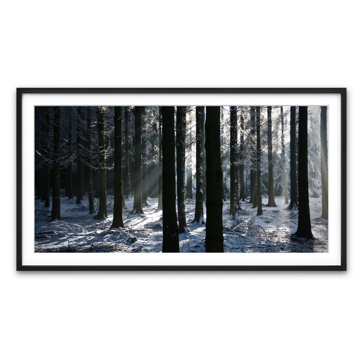 Framed Print 2x1 Black