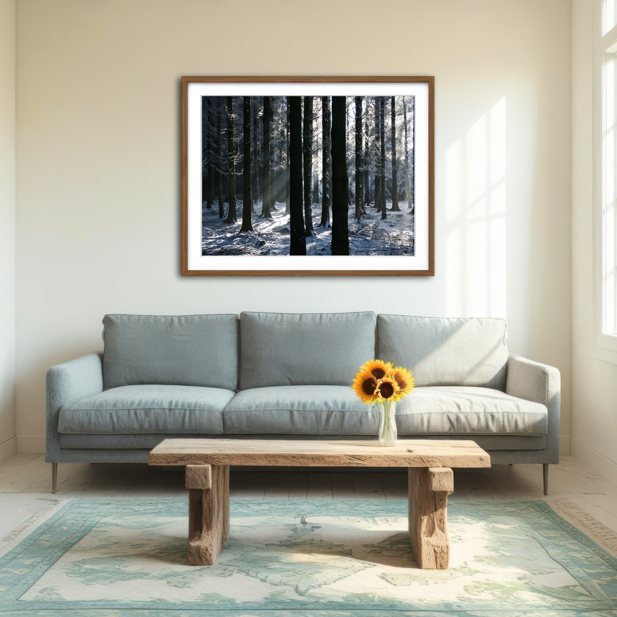 AUTO-MOCKUP ROOM | Bois Jacques Battle of the Bulge Wall Art